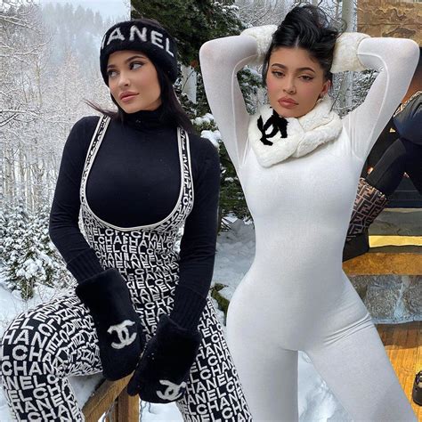 Kylie Jenner ski outfits